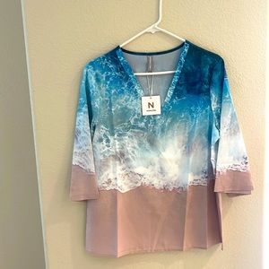 Brand new, blue ocean top